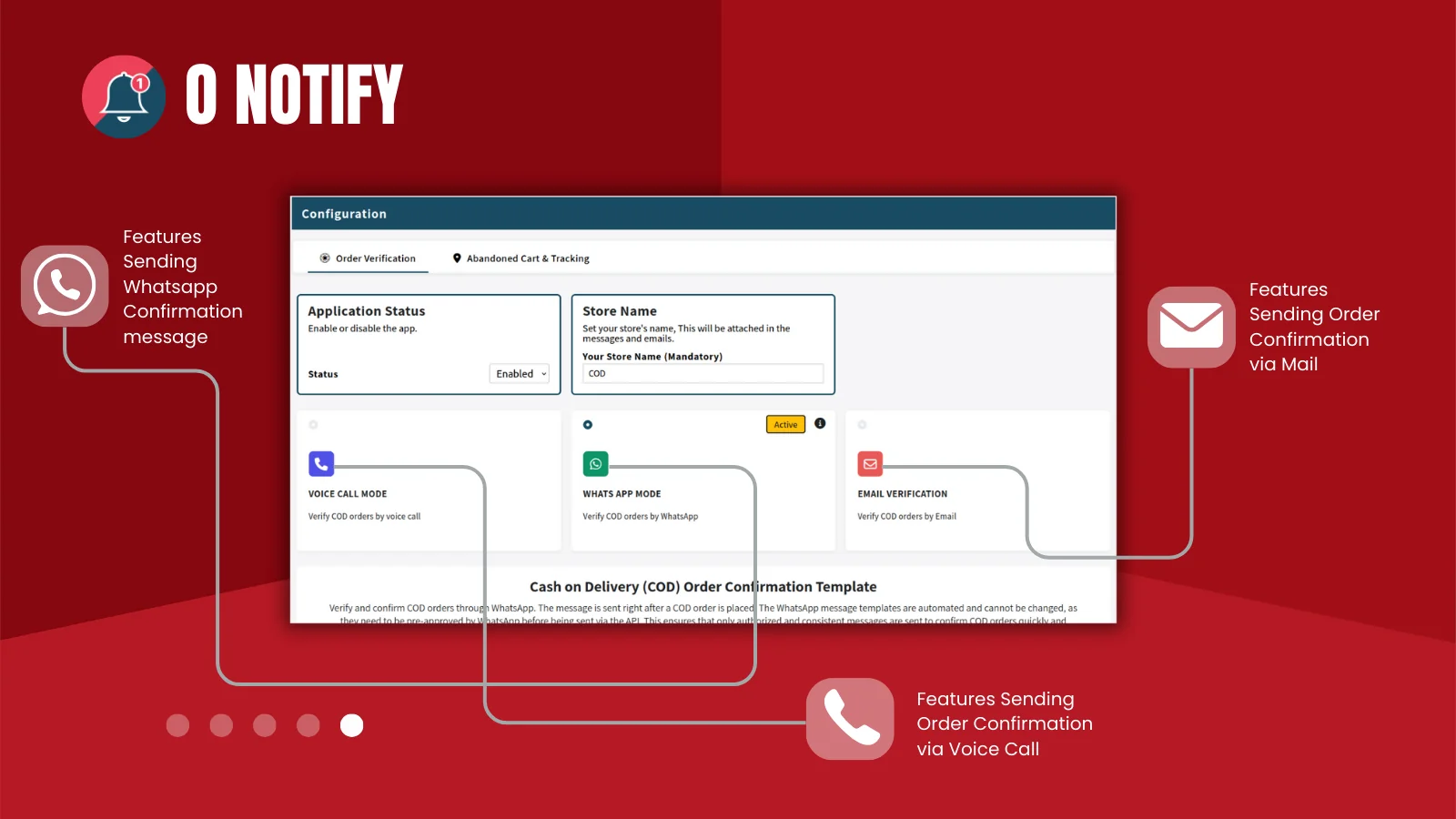 ONotify communication configuration